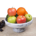 Marble Quartz Stone Fruit Dans Un Bol Sur Pied